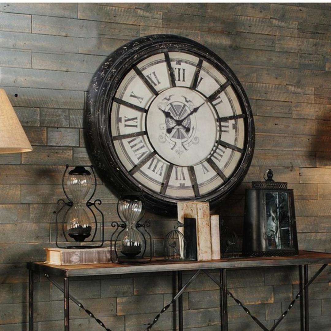 Distressed Classic Style Wall Clock 93cm image 2
